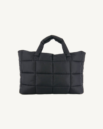 Sac avec des cristaux Swarovski®️ shopping Noir Leika 2.0