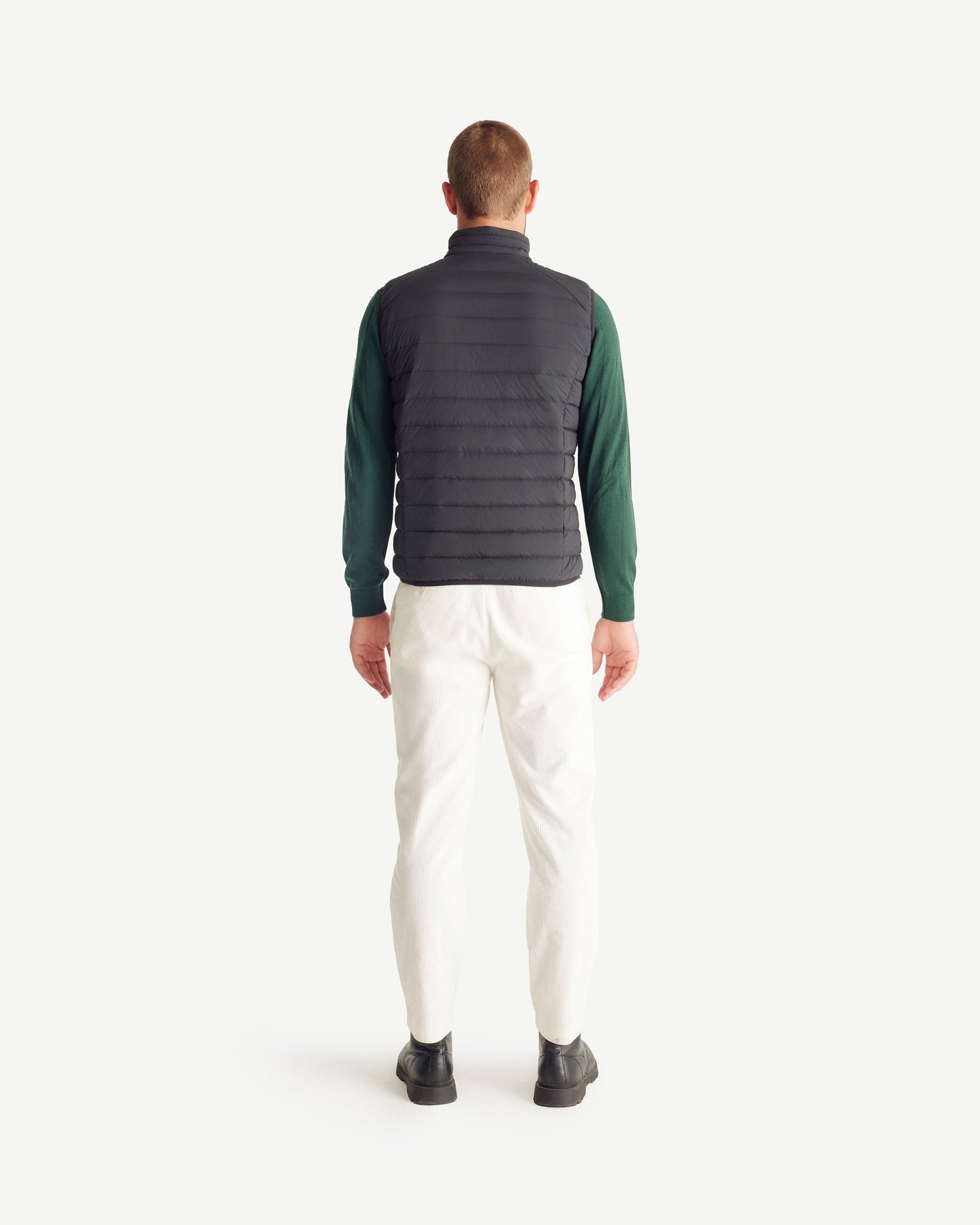 Doudoune sans manches stretch Noir Arafo