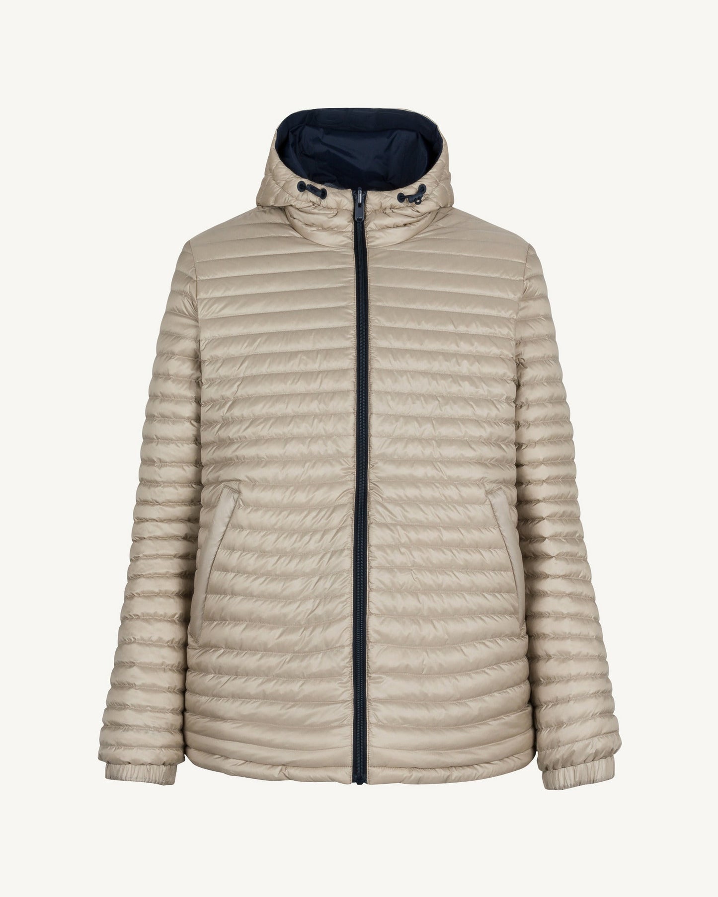 Doudoune ultralégère réversibles Marine/Beige Chicago 2.0