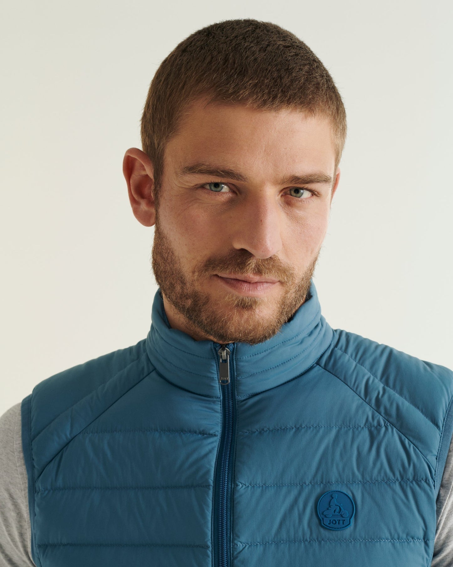 Doudoune sans manches stretch Bleu jeans Arafo